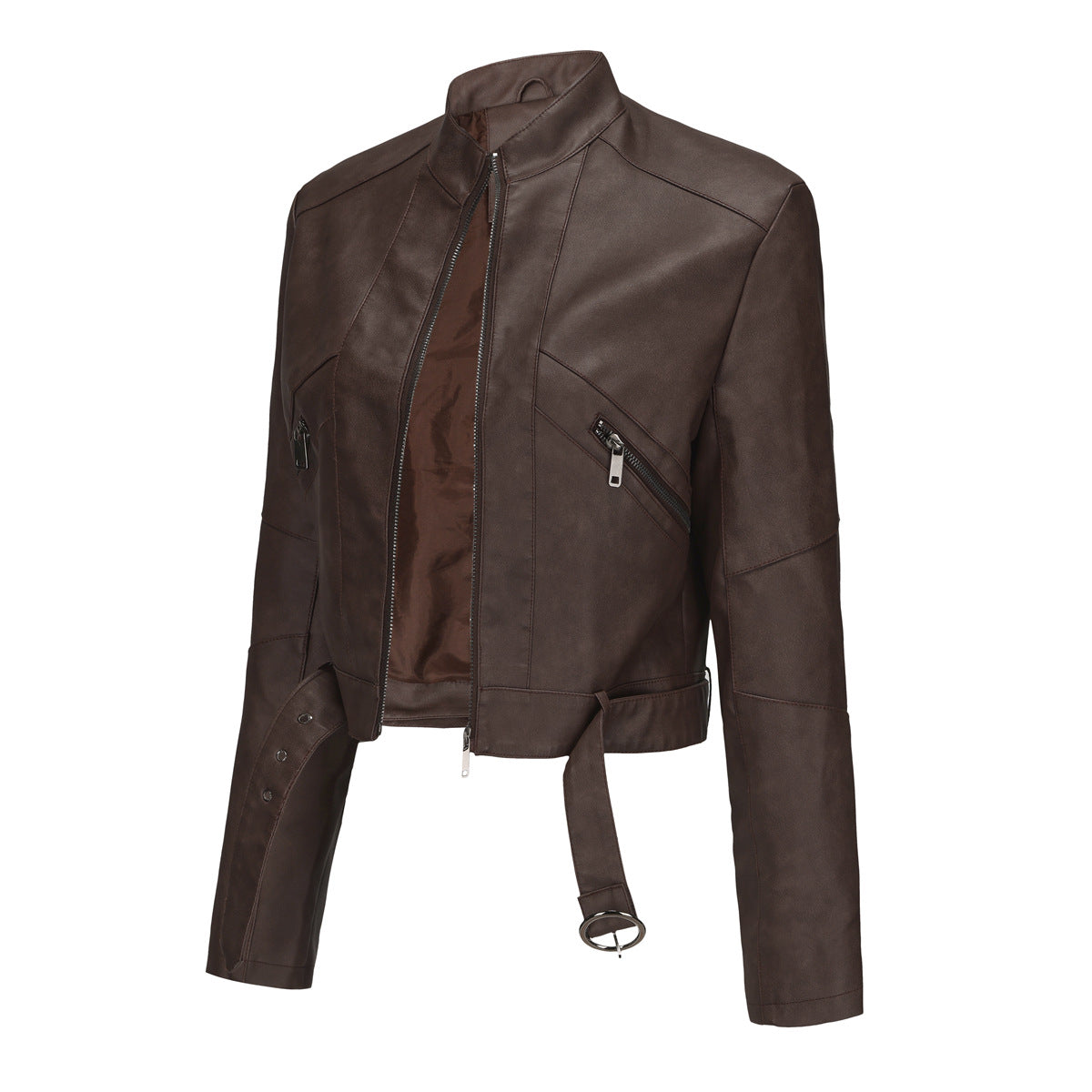 Damen moderne croppedjacke mit stylischem Detail ModeGeist