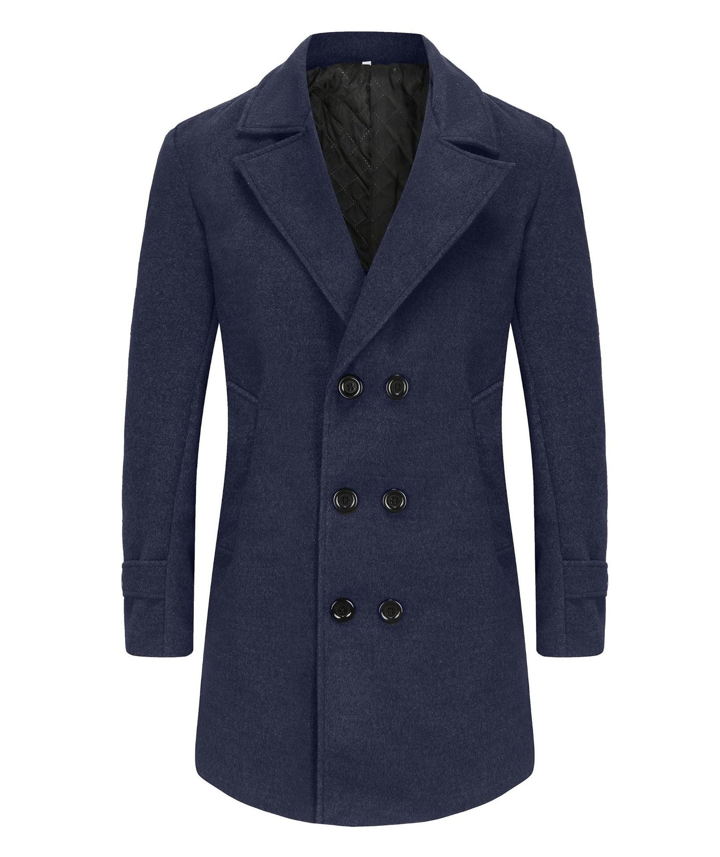 Herren stilvoller und eleganter Übercoat mit doppelter Knopfreihe ModeGeist