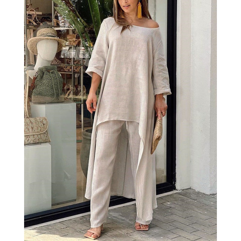 Modegeist Damen Sommerkleid: asymmetrischer Schnitt, lässiger Style