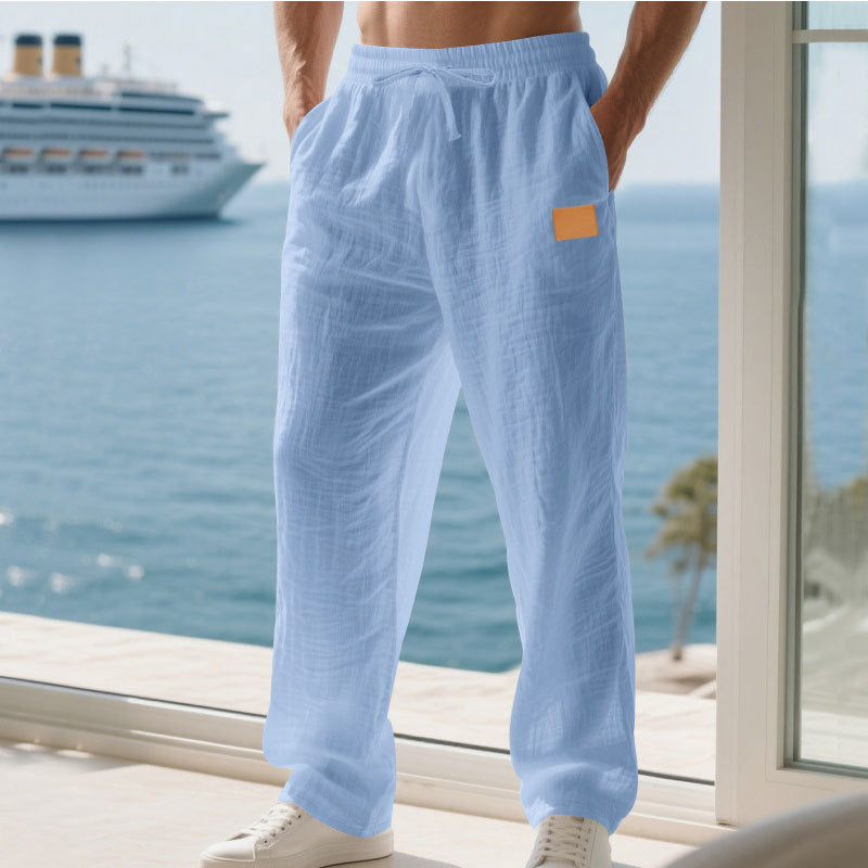 Herren Bequeme und luftige Sommerhose aus leichtem Leinenmaterial ModeGeist