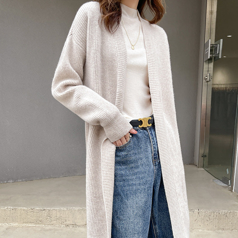Damen Strickcardigan mit lässigem Schnitt und praktischen Taschen ModeGeist