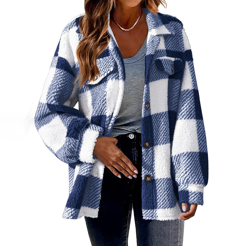 ModeGeist | Warmer Karierter Mantel
