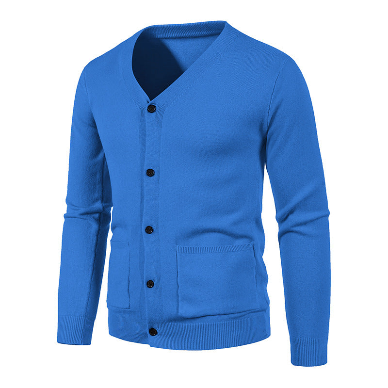 Herren Eleganter V-Ausschnitt Strickcardigan ModeGeist