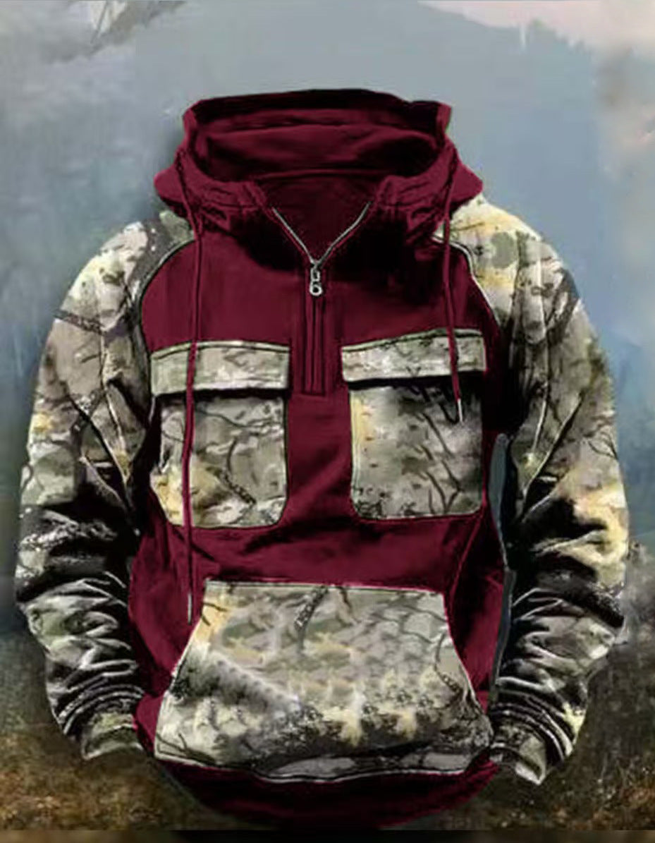 Herren Camouflage Funktionskapuzenpullover ModeGeist
