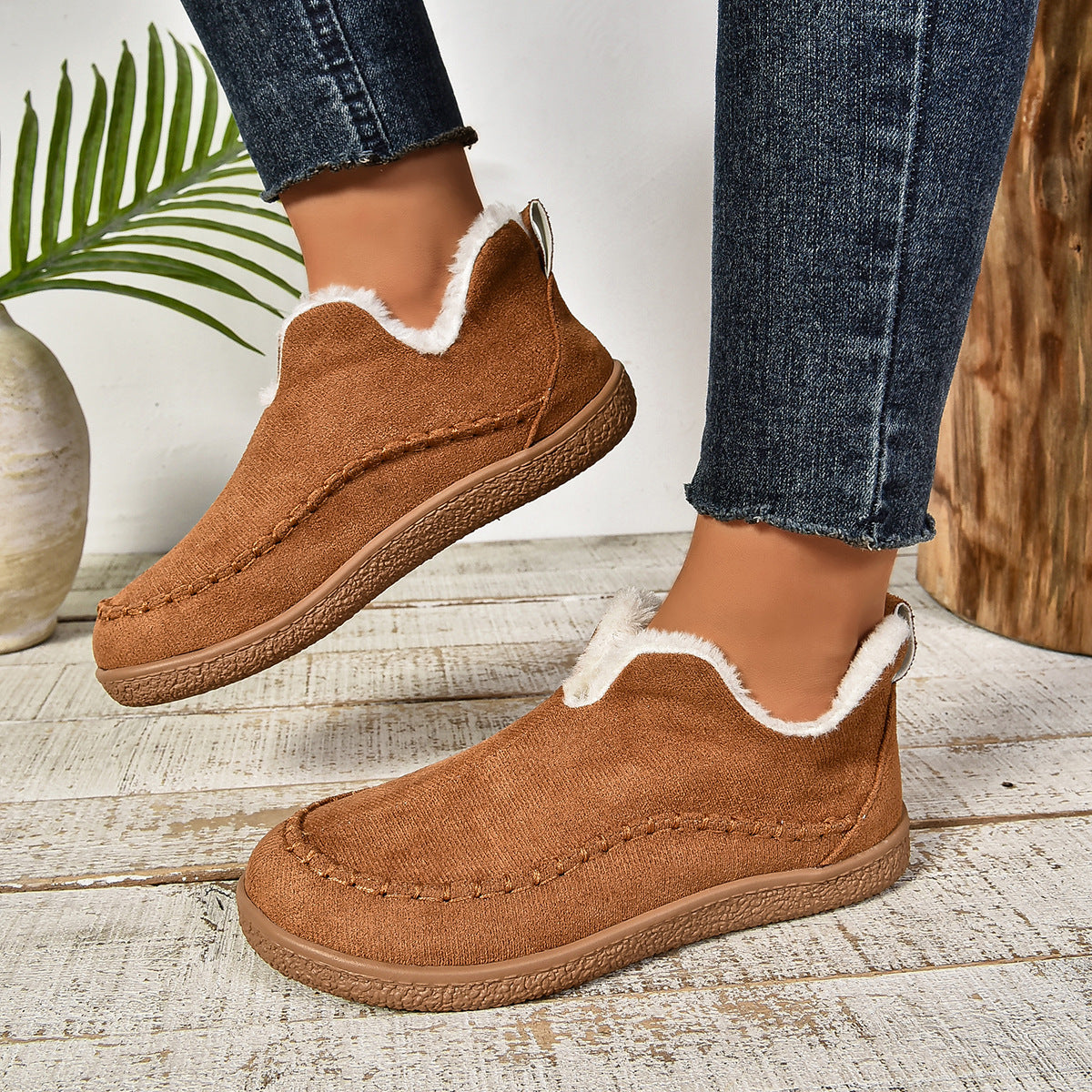 Damen Clog-Schuhe mit kuscheligem Innenfutter und rutschfester Sohle ModeGeist