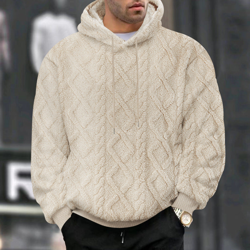 Herren Fleece Hoodie mit strukturiertem Design ModeGeist