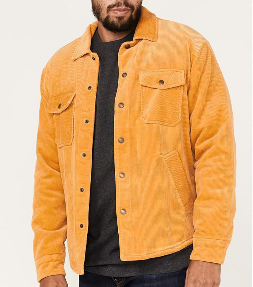 Herren Cordjacke mit praktischen Brusttaschen und weichem Innenfutter ModeGeist