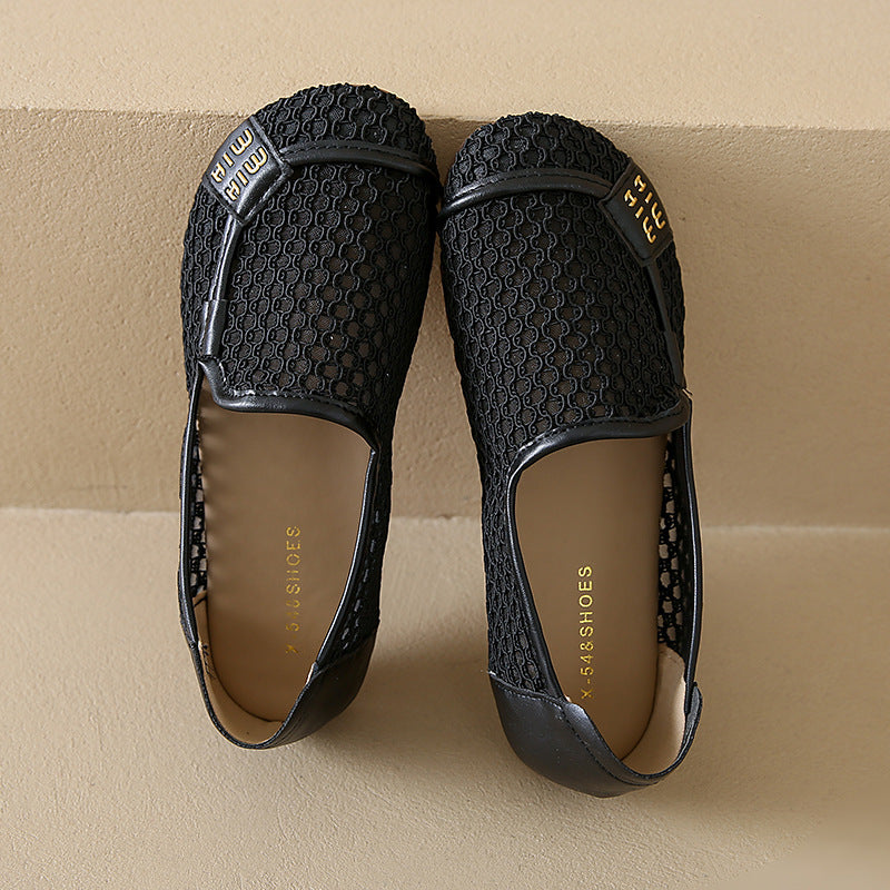 Modische Damen-Slipper mit bequemem Fußbett aus Netzgewebe