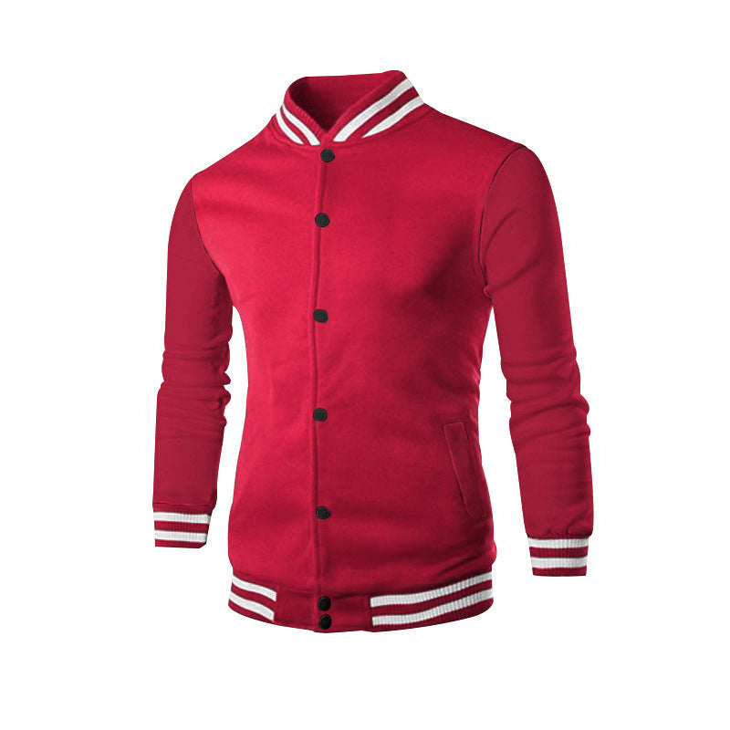 Herren Collegejacke mit elastischen Bündchen und hochwertiger Verarbeitung ModeGeist