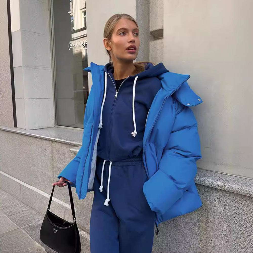 ModeGeist | Pufferjacke Braun Warme Winterjacke Angenehm