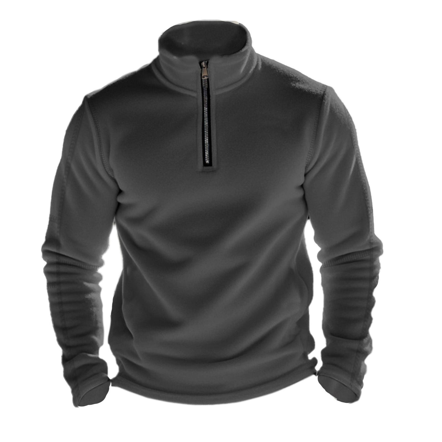 Herren Fleece Pullover mit Stehkragen ModeGeist