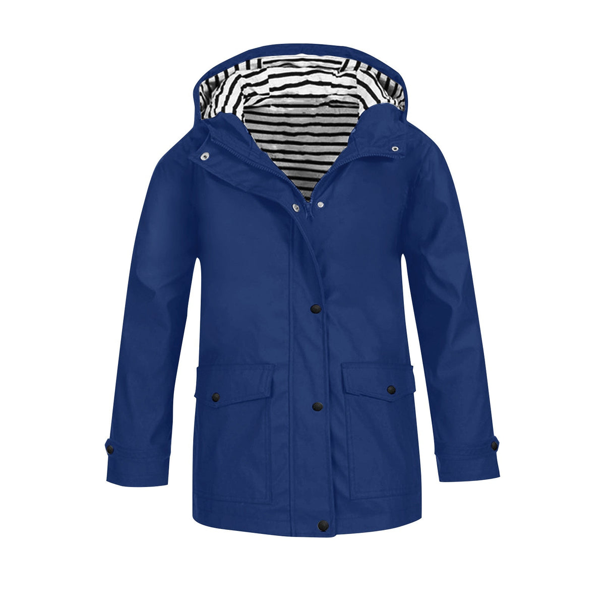 Damen wetterfeste Parkajacke mit praktischen Taschen und verstellbarem Kapuzenkragen ModeGeist