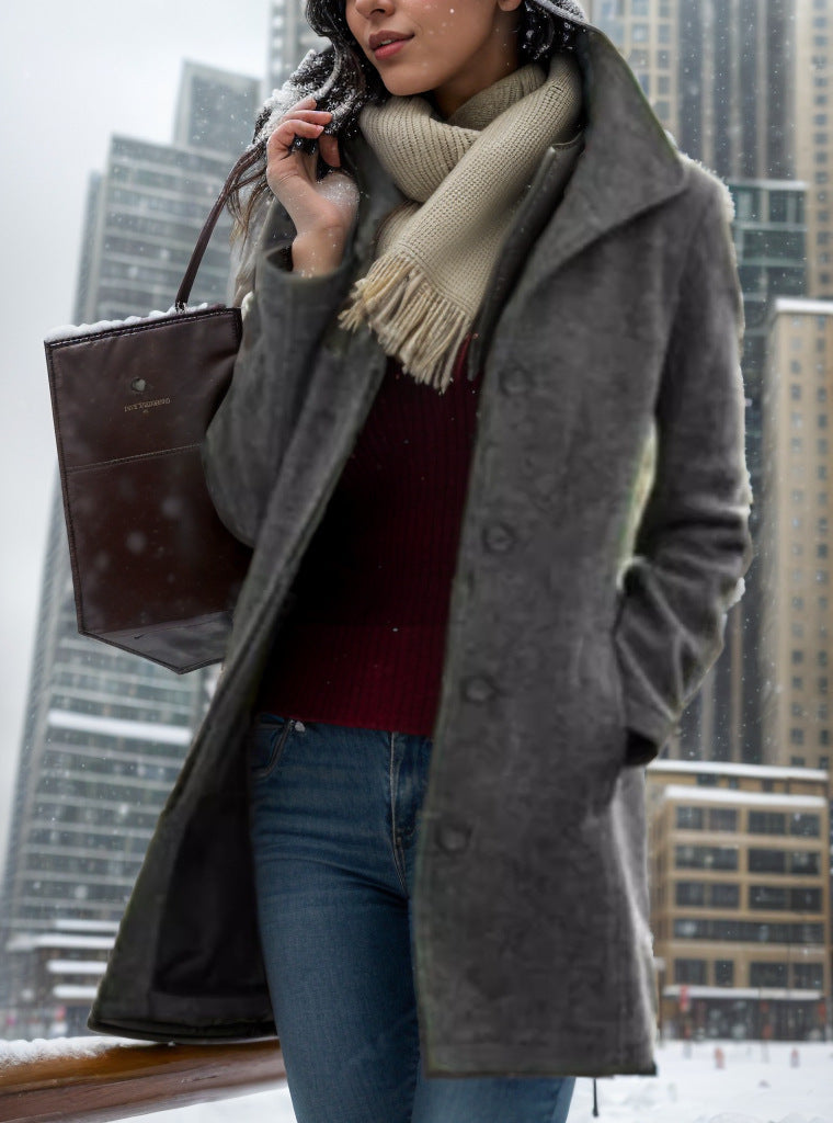 Damen trendiger Oversized-Mantel ModeGeist