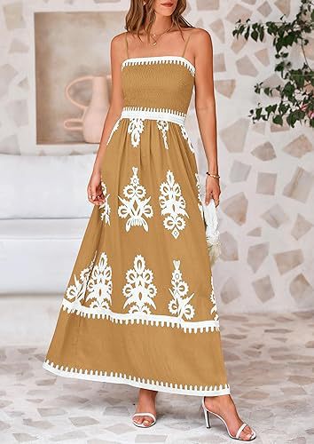 Elegantes Maxikleid für Damen mit Bordüre von MODEGEIST