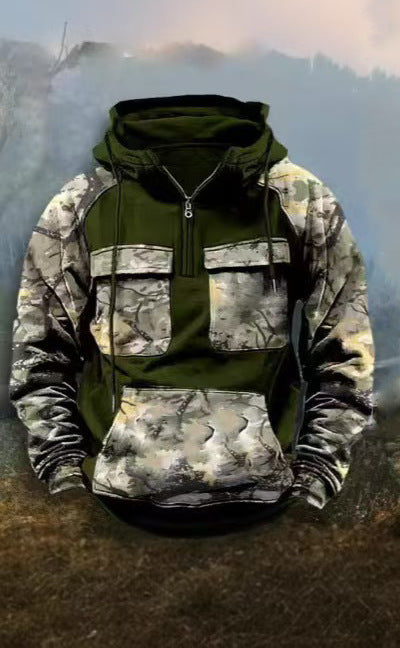 Herren Camouflage Funktionskapuzenpullover ModeGeist