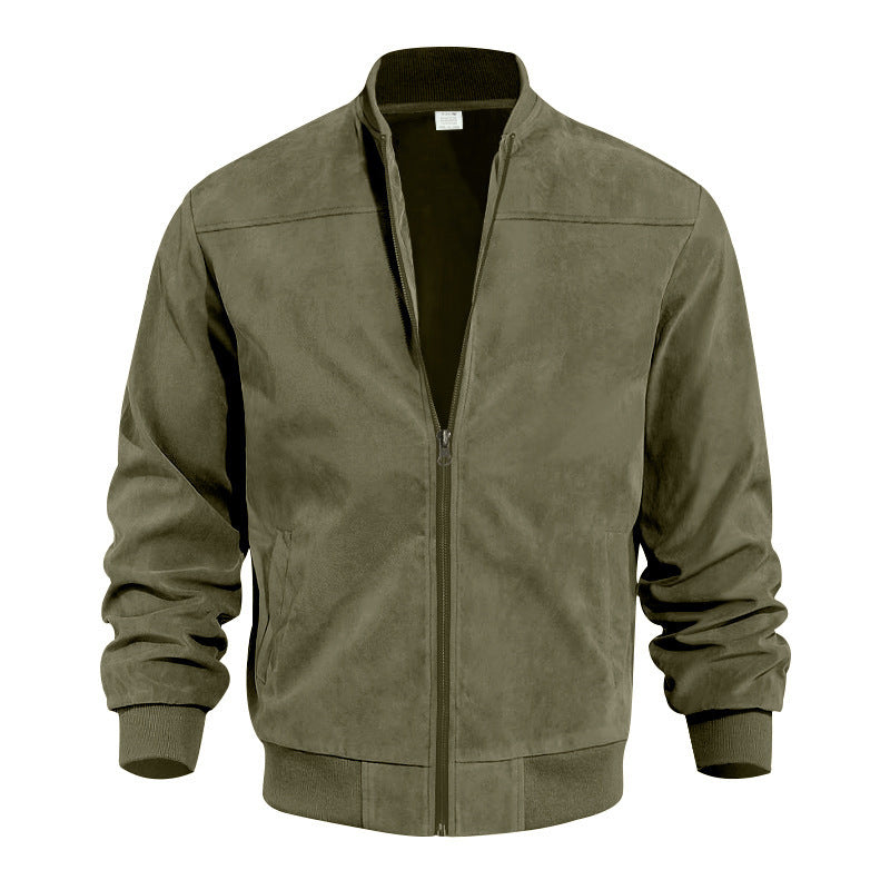 Herren Steppjacke mit strukturiertem Design und ribbed Bündchen ModeGeist