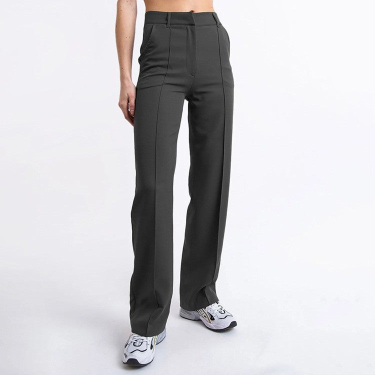 MODEGEIST:  Figurbetonte, elegante Damenhose mit hoher Taille