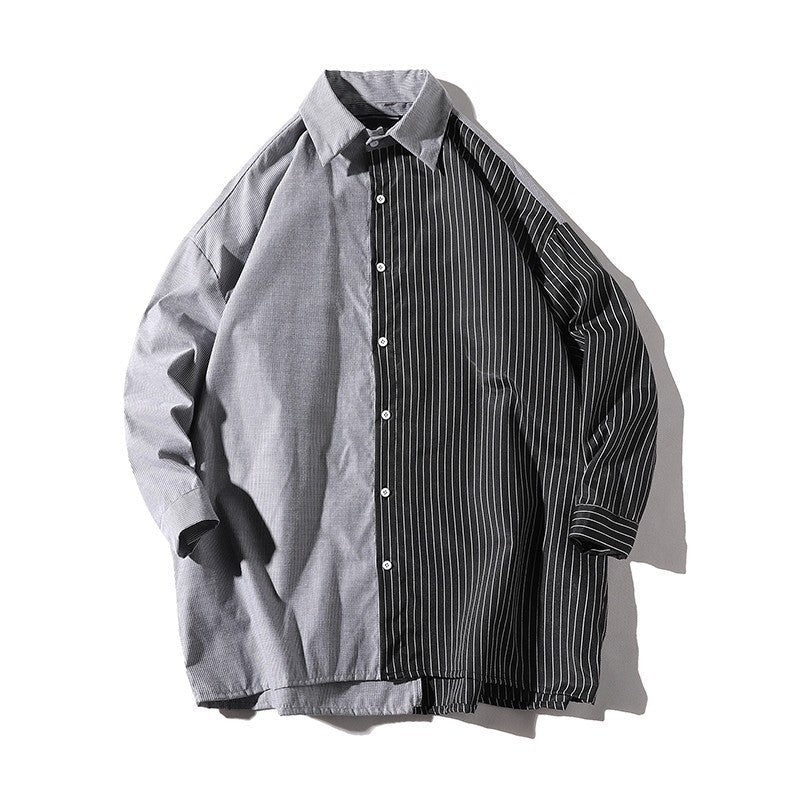 Herren Trendy Hemd mit asymmetrischem Design und urbanem Chic ModeGeist