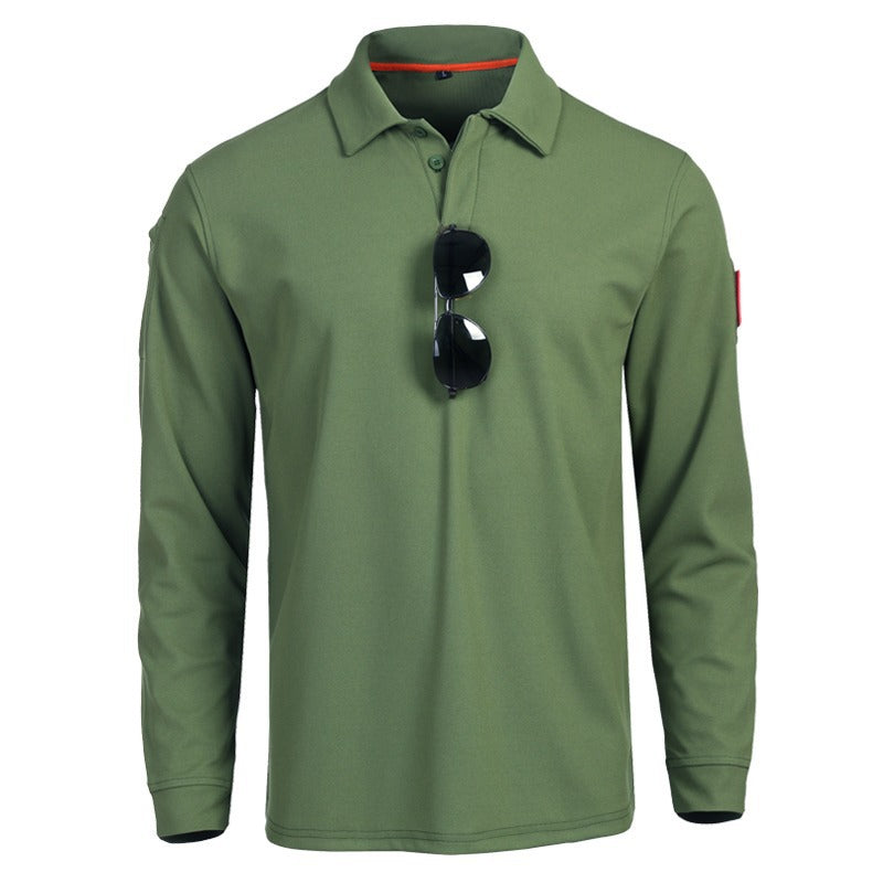 Herren funktionales Langarm-Polohemd ModeGeist