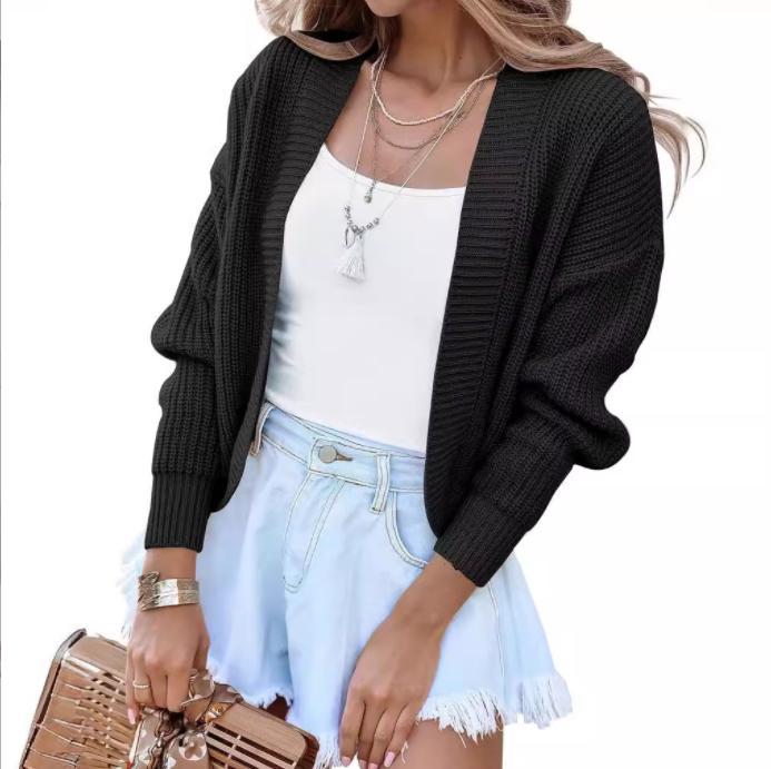 Damen lässiger Strickpullover mit überschnittenen Schultern und weitem Schnitt ModeGeist