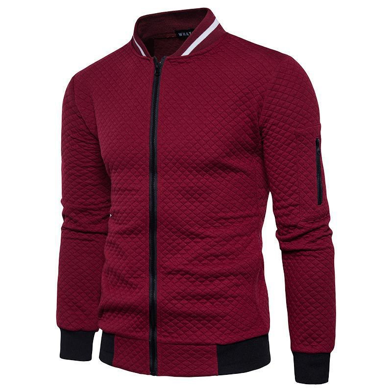 Herren modische Steppjacke mit hohem Kragen ModeGeist