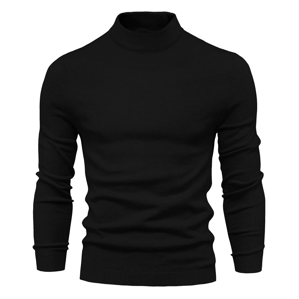 Herren komfortabler Rollkragenpullover aus weichem Strick ModeGeist