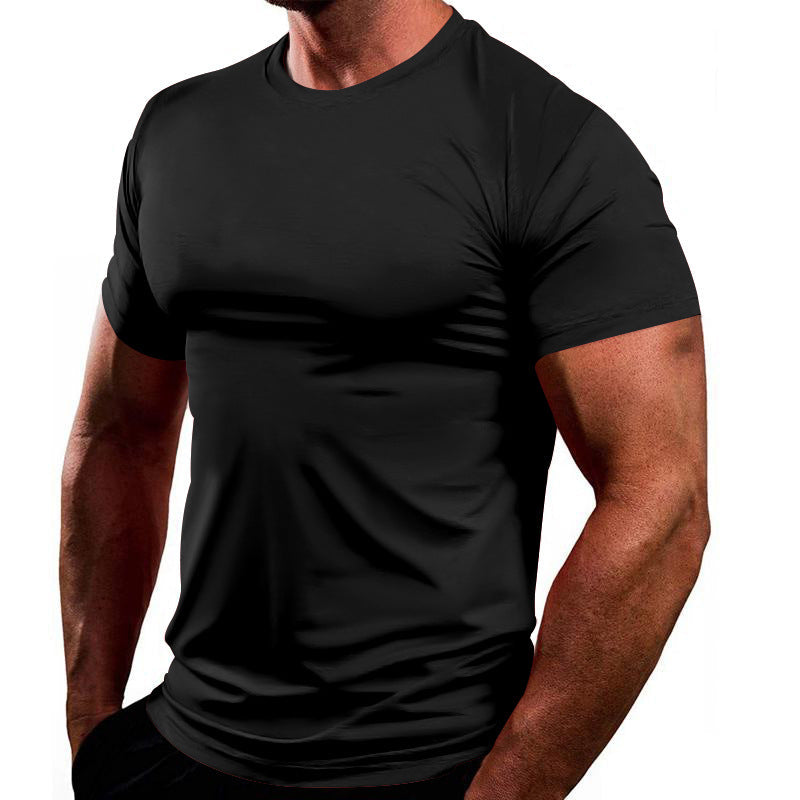 Herren Sportliches Basic T-Shirt aus atmungsaktiver Baumwolle ModeGeist