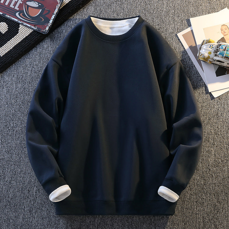 Damen Komfortabler Sweatshirt mit kontrastierenden Ärmeln ModeGeist