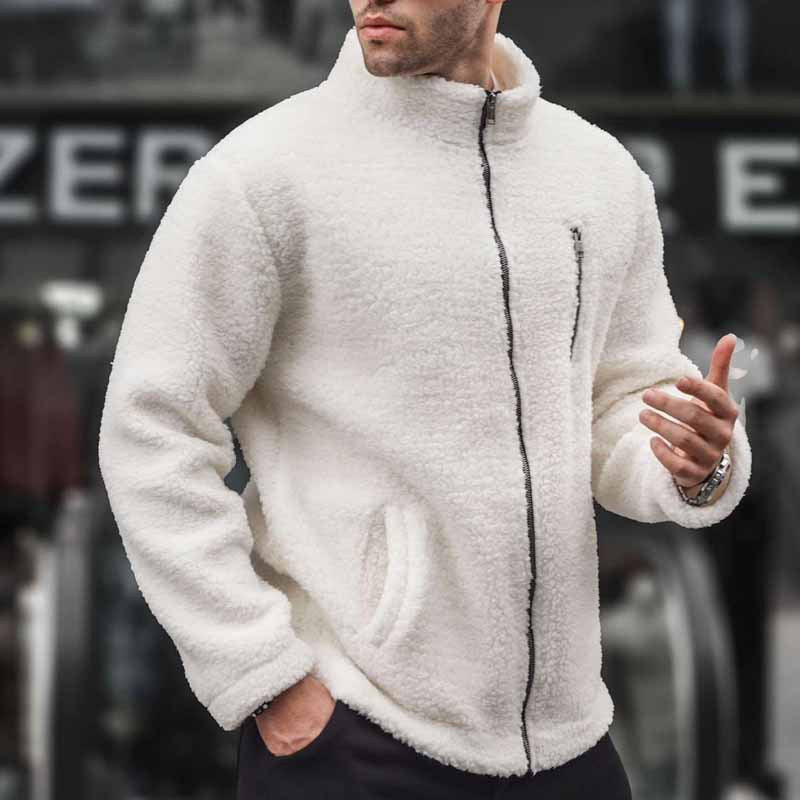 Herren kuschelige Fleecejacke mit praktischem Reißverschluss ModeGeist