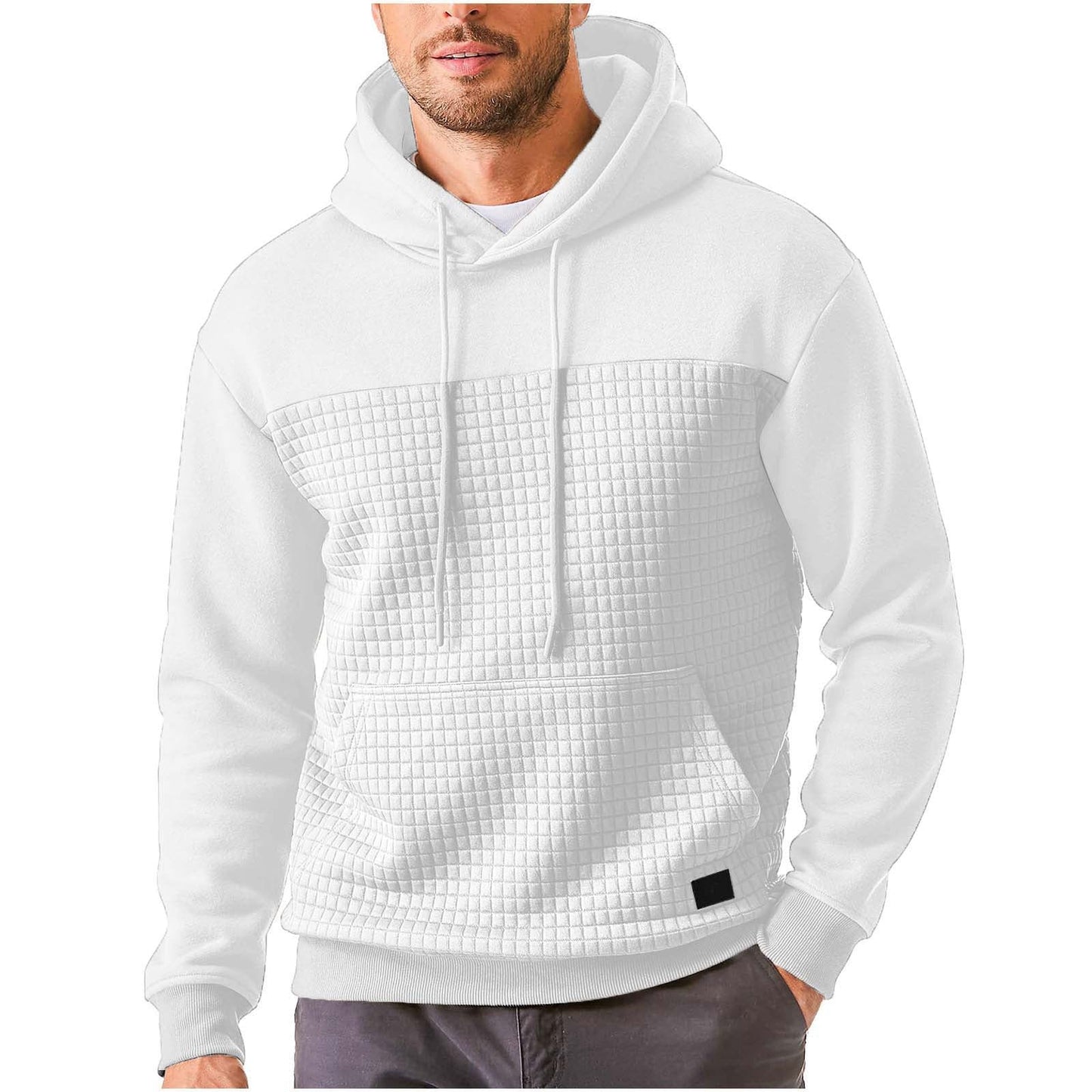 Herren Kapuzenpullover mit strukturiertem Obermaterial ModeGeist