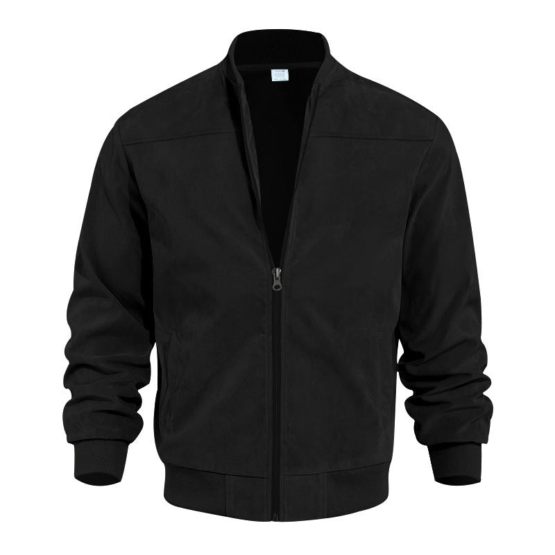 Herren Steppjacke mit strukturiertem Design und ribbed Bündchen ModeGeist