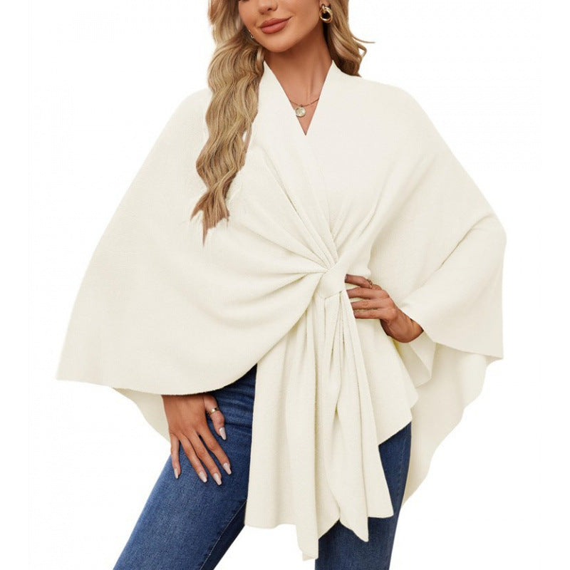 Damen modischer Wickelmantel mit trendigem Design ModeGeist