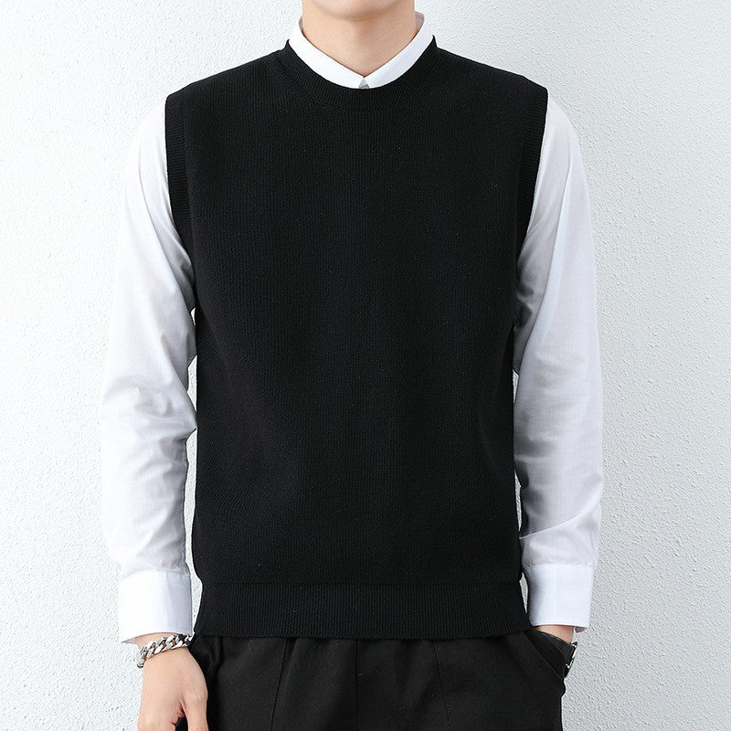 Herren Strickweste mit modernem Feinstrickmuster und bequemer Passform ModeGeist