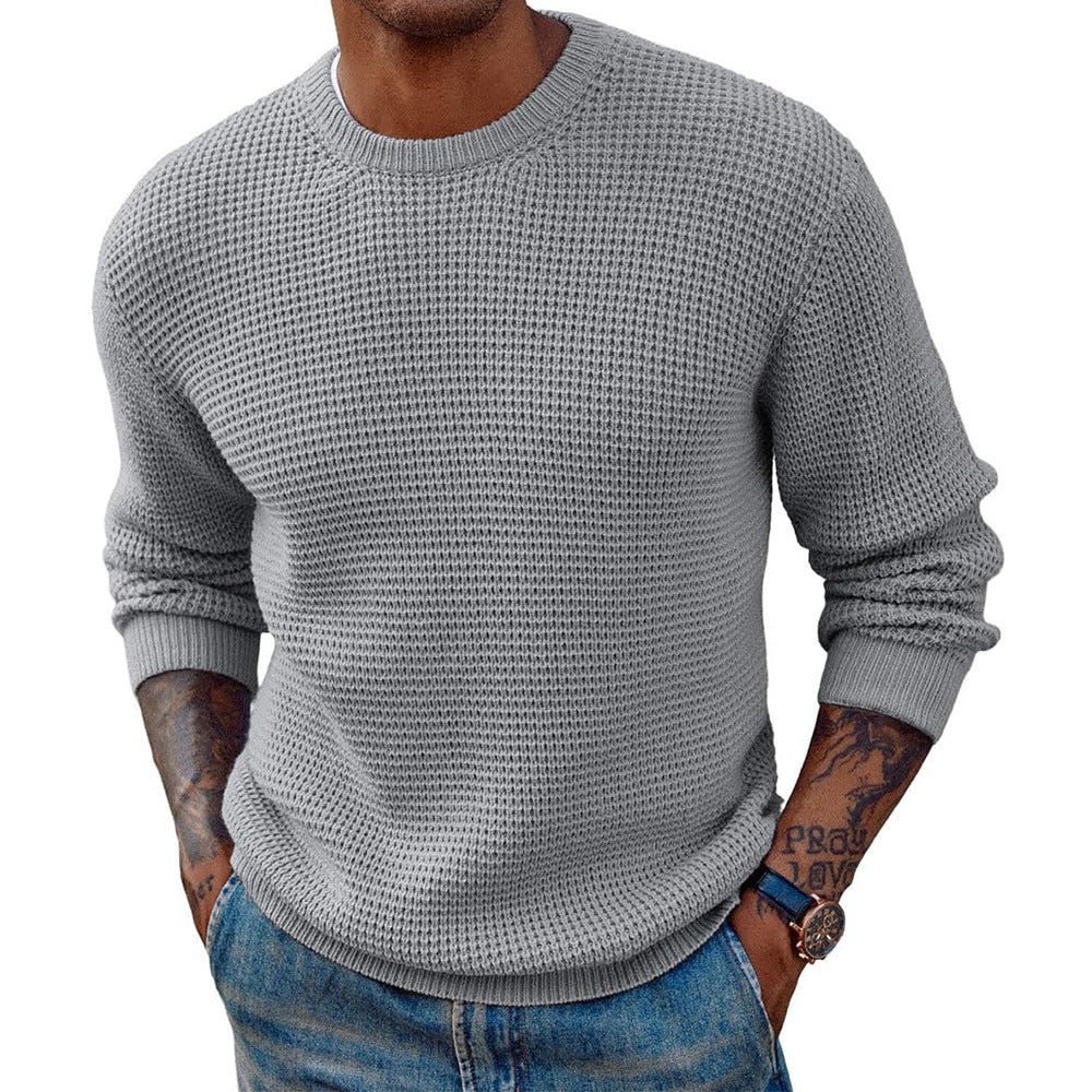 Herren Großer Strickpullover mit strukturiertem Gewebe ModeGeist