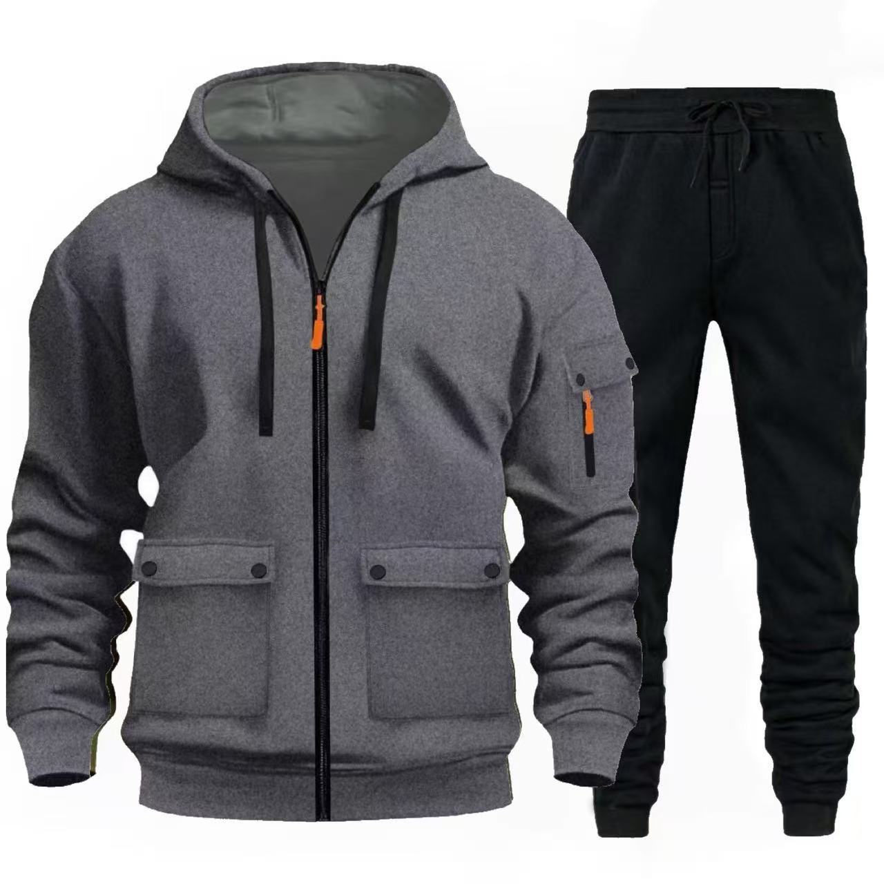 Herren sportlicher Jacke mit praktischen Taschen und Jogginghose ModeGeist
