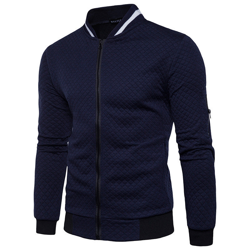 Herren Steppjacke mit praktischem Stehkragen und Reißverschlusstaschen ModeGeist