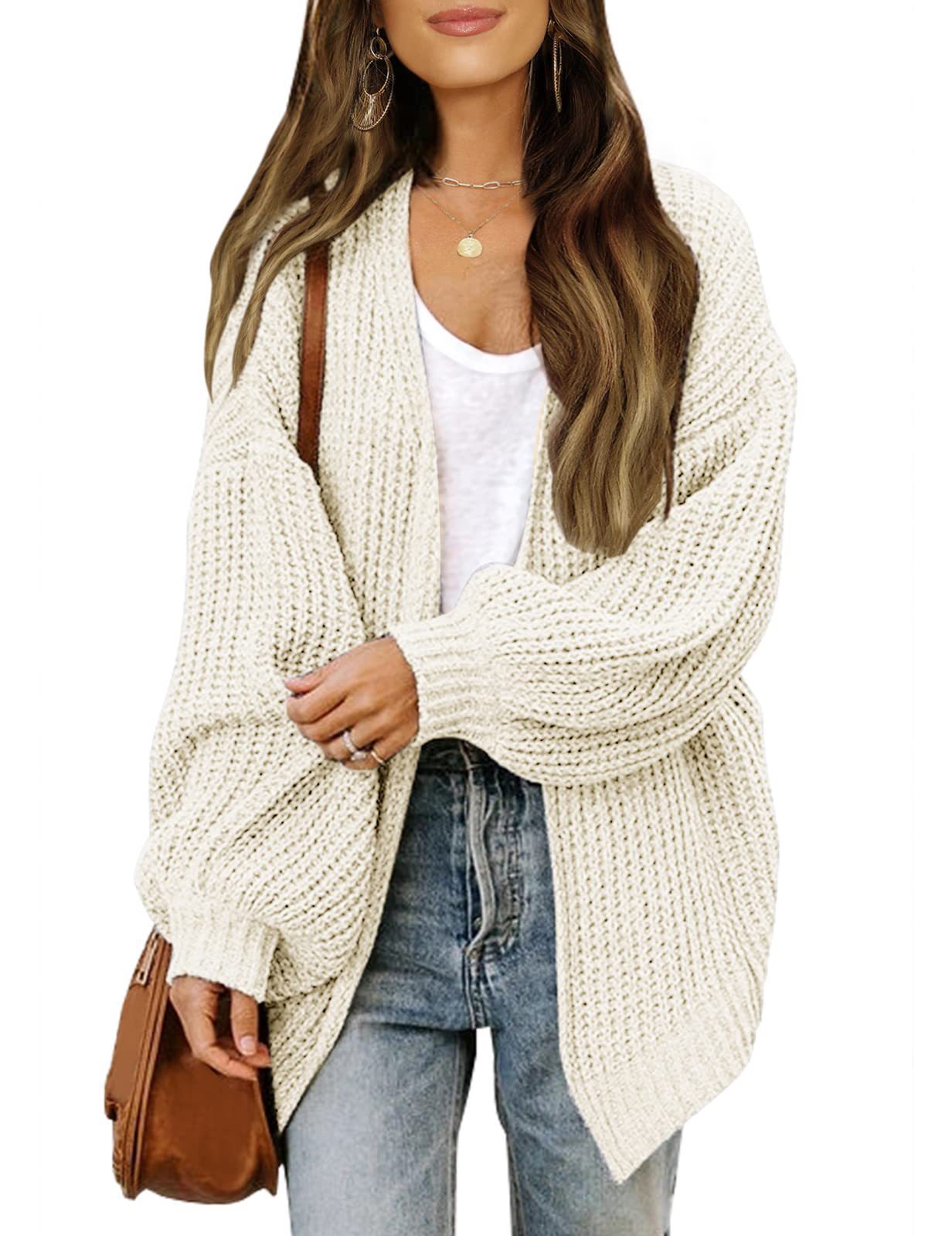 Damen lässige Strickjacke mit lockerer Passform ModeGeist