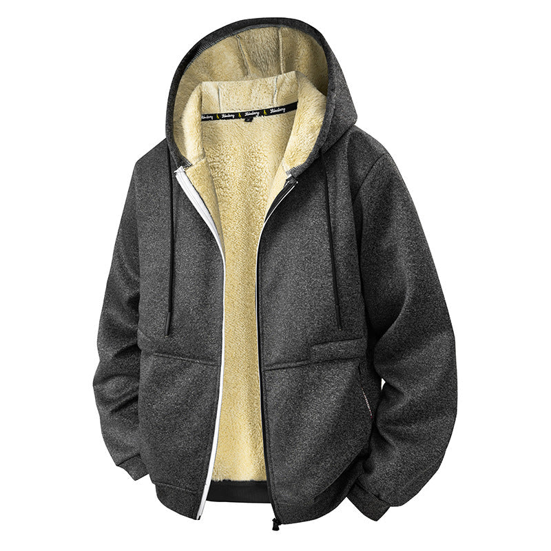 Herren warme Fleecejacke mit funktionalem Schnitt ModeGeist