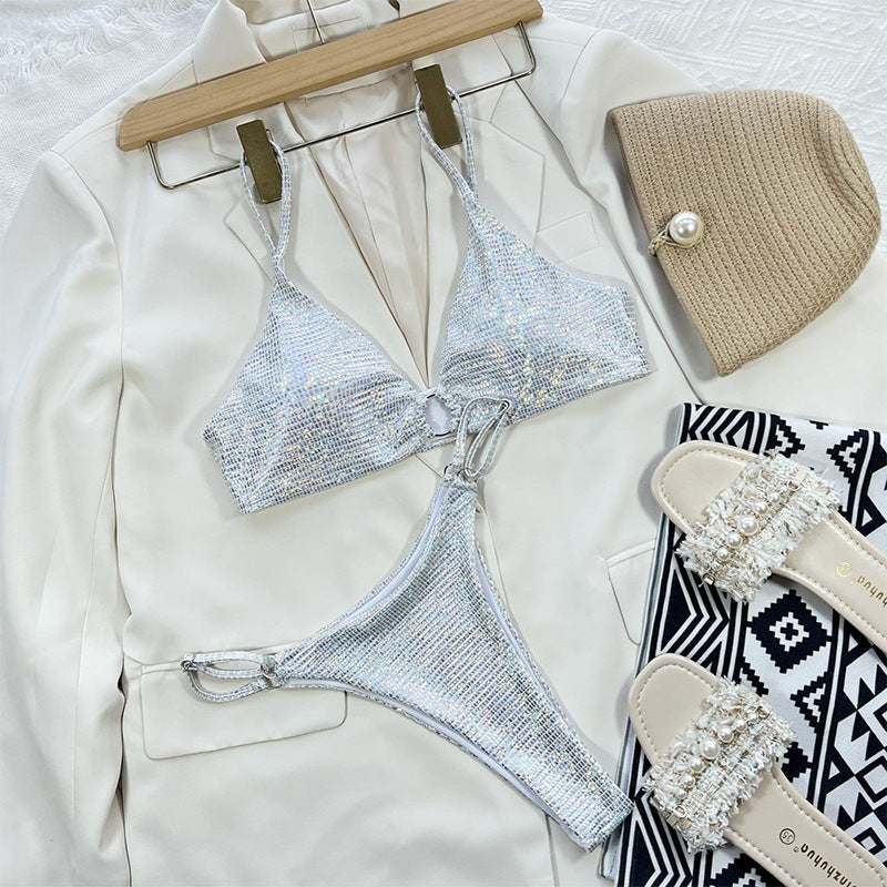 Bikini-Set für Damen mit Dreieck-Oberteilen, verstellbaren Trägern und modischem Design von MODEGEIST