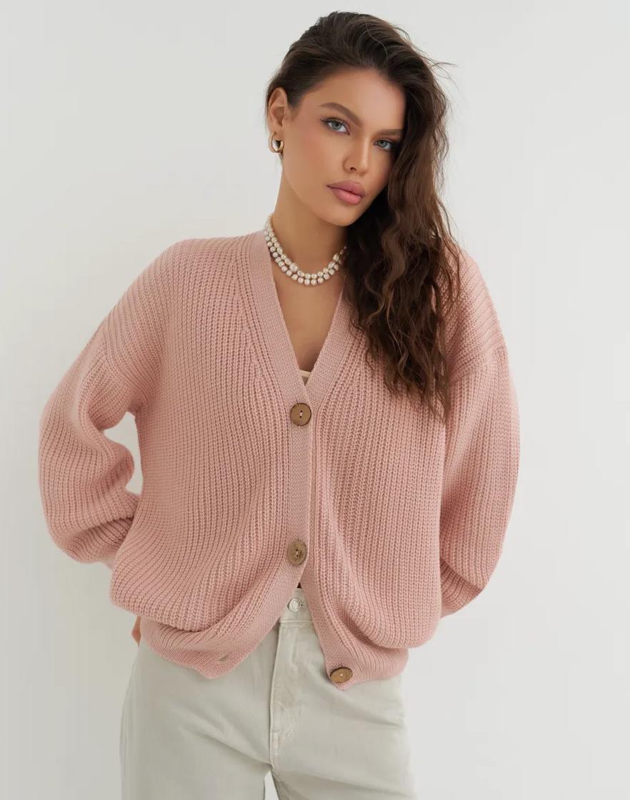 Damen lässiger Strickcardigan ModeGeist