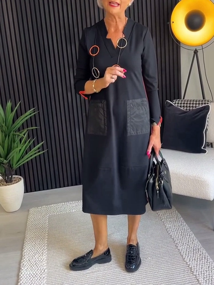 Elegantes, vielseitiges Damen-Midikleid mit Taschen von MODEGEIST