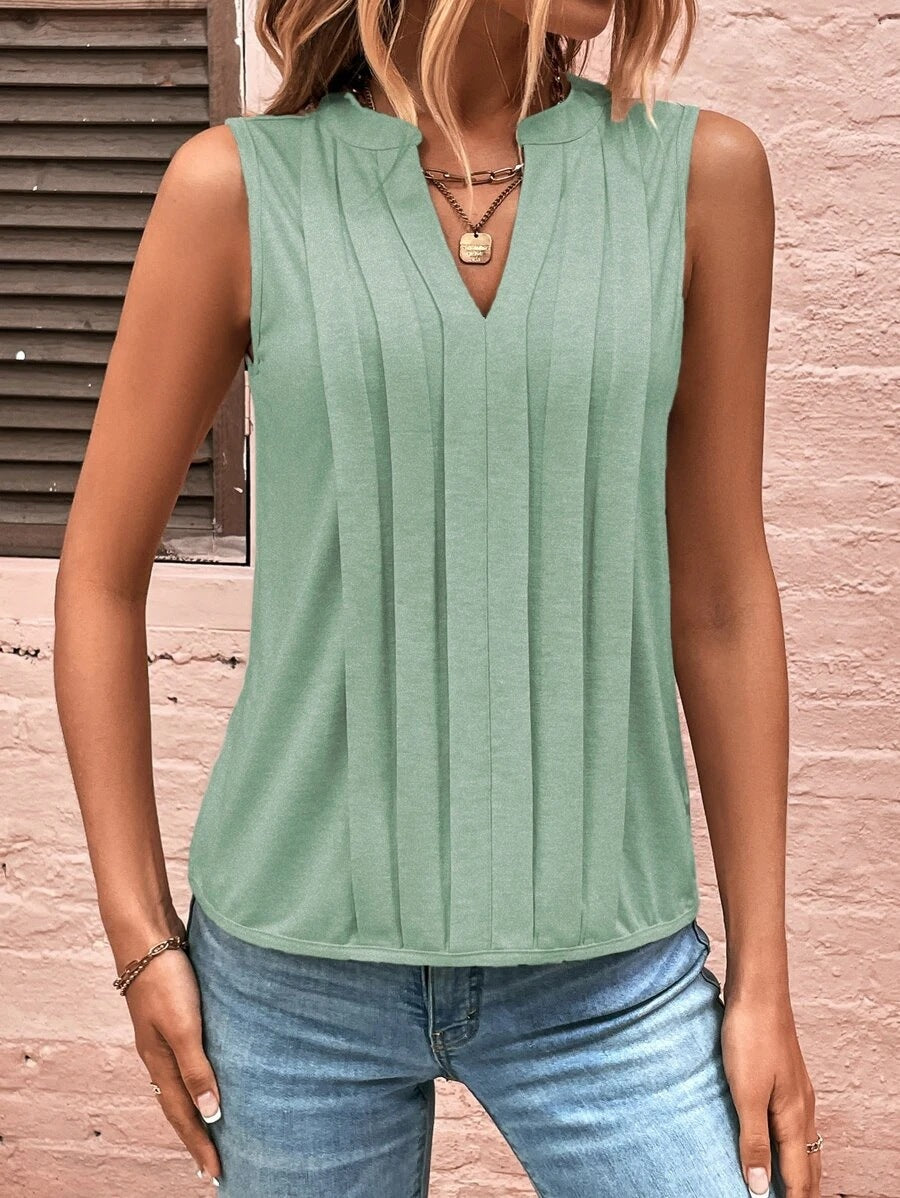 Damen elegante ärmellose Bluse ModeGeist