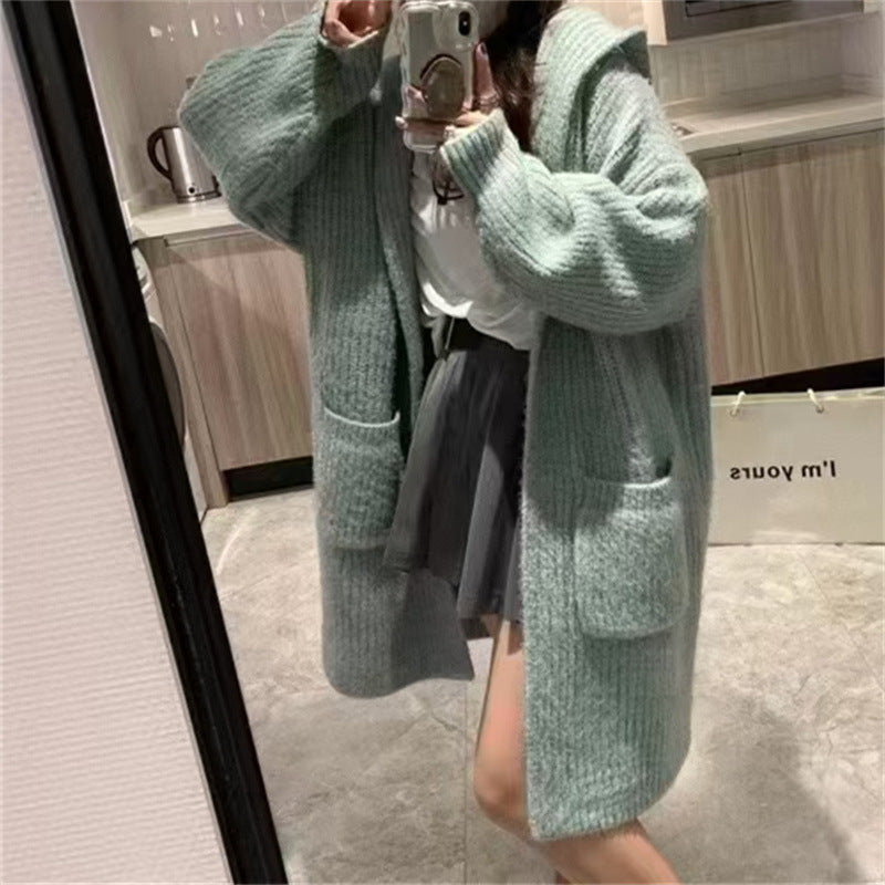 Damen Langstrickjacke mit eleganter Rippstruktur und praktischen Taschen ModeGeist