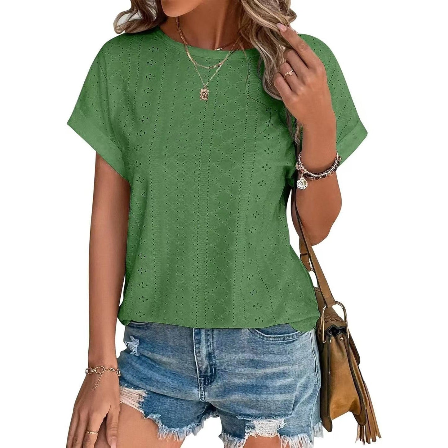Fudus Basics: Rundhals Kurzarm T-Shirt Locker geschnitten