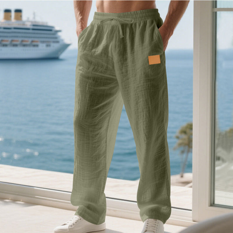 Herren Bequeme und luftige Sommerhose aus leichtem Leinenmaterial ModeGeist