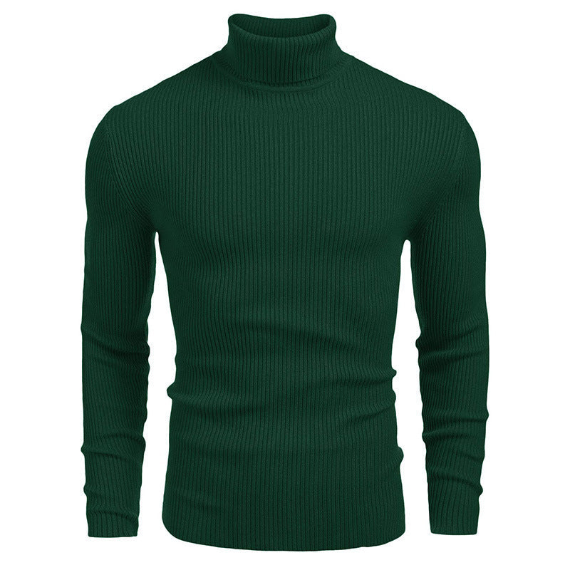 Herren eleganter Rollkragenpullover aus ribbed Strick ModeGeist