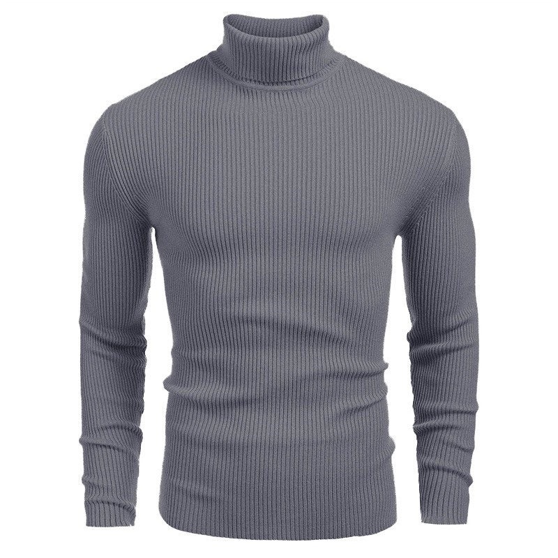 Herren Rollkragenpullover aus feinem Rippstrick ModeGeist