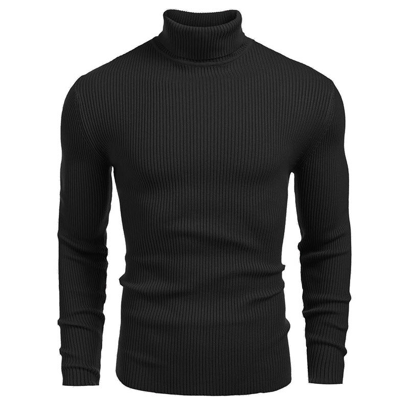 Herren Rollkragenpullover aus feinem Rippstrick ModeGeist