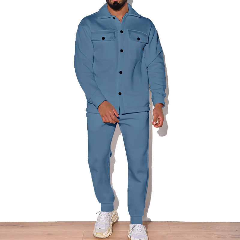 Herren Jogginganzug mit sportlichem Design und praktischen Taschen ModeGeist