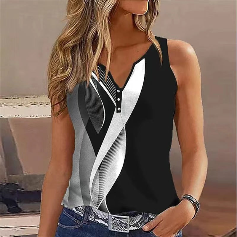 Moderne ärmellose Damenbluse MODEGEIST